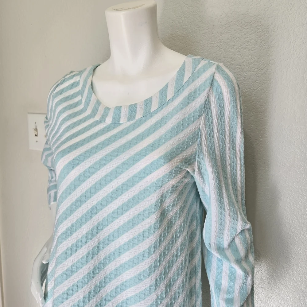 Soft Surroundings Glorieta Striped Tunic Top Size M - Picture 2 of 11